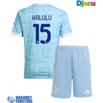 Juventus Pierre Kalulu #15 Gostujuci Dres za djecu 2025-26 Kratak Rukav (+ Kratke hlače)